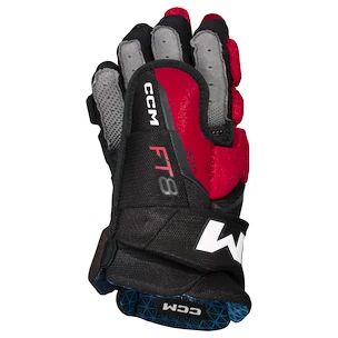 Mănuși de hochei CCM JetSpeed FT8 Black/Red/White Senior
