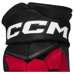 Mănuși de hochei CCM JetSpeed FT8 Black/Red/White Senior