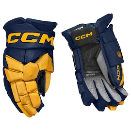 Mănuși de hochei CCM JetSpeed FT8 Navy/Sunflower Senior