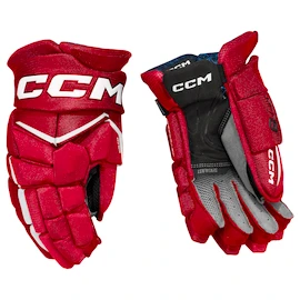 Mănuși de hochei CCM JetSpeed FT8 Red/White Senior