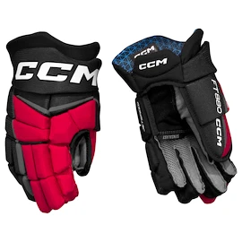 Mănuși de hochei CCM JetSpeed FT880 Black/Red/White Senior