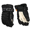 Mănuși de hochei CCM Tacks 4 ROLL PRO 3 Black/Grey Senior 14 inci