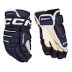 Mănuși de hochei CCM Tacks 4 ROLL PRO 3 Navy Senior 14 inci