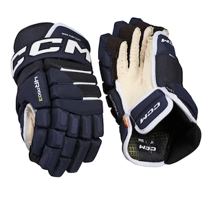 Mănuși de hochei CCM Tacks 4 ROLL PRO 3 Navy Senior 14 inci