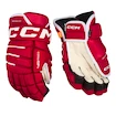 Mănuși de hochei CCM Tacks 4 ROLL PRO 3 Red Senior