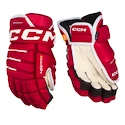 Mănuși de hochei CCM Tacks 4 ROLL PRO 3 Red Senior