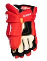 Mănuși de hochei CCM Tacks AS 580 Red/White Junior