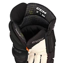 Mănuși de hochei CCM Tacks XF PRO Black/Grey Senior