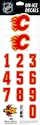 Numere pentru cască Sportstape  ALL IN ONE HELMET DECALS - CALGARY FLAMES