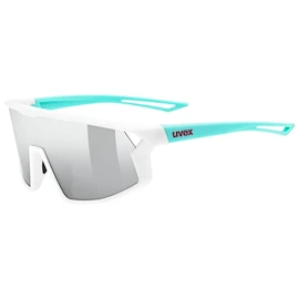 Ochelari sport Uvex Skyryse Jr. White-Green/Mir.Silver (S5330768716)