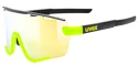 Ochelari sport Uvex  Sportstyle 236 Set Black Lime Mat/Mirror Yellow (Cat. 2) + Clear (Cat. 0)