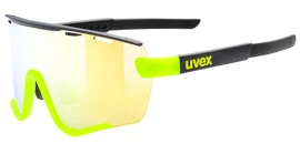 Ochelari sport Uvex Sportstyle 236 Set Black Lime Mat/Mirror Yellow (Cat. 2) + Clear (Cat. 0)