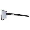 Ochelari sport Uvex  Sportstyle 236 Set Black Mat/Mirror Silver (Cat. 3) + Clear (Cat. 0)