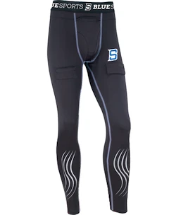 Pantaloni de compresie cu suspensor (jockstrap) Blue Sports  Fitted Pant Senior L