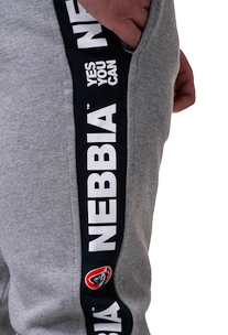 Pantaloni de trening pentru bărbați Nebbia  Golden Era sweatpants 196 light grey XXL