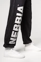 Pantaloni de trening pentru bărbați Nebbia  Washed-off Gym Sweatpants Baggy Style GYM BRO 373 Black