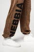 Pantaloni de trening pentru bărbați Nebbia  Washed-off Gym Sweatpants Baggy Style GYM BRO 373 Ligth Brown