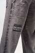 Pantaloni de trening pentru bărbați Nebbia  Washed-off Gym Sweatpants NO SHORTCUTS 372 Light Grey
