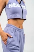 Pantaloni de trening pentru femei Nebbia GYM TIME Oversized Joggers With Pockets 281 purple