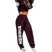Pantaloni de trening pentru femei Nebbia STRONG BEAUTY Loose-Fit Baggy Pants BOYFRIEND STYLE 432 dark red