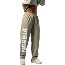 Pantaloni de trening pentru femei Nebbia STRONG BEAUTY Loose-Fit Baggy Pants BOYFRIEND STYLE 432 light green