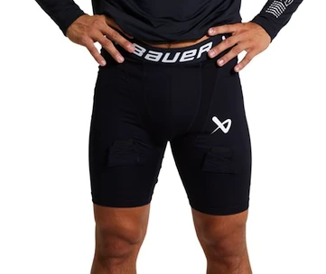 Pantaloni scurți de compresie cu suspensor (jockstrap) Bauer  PERFORMANCE JOCK Senior L