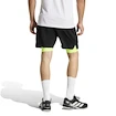 Pantaloni scurți pentru bărbați adidas  Club 2In1 Short Black/Lucid Lemon