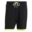 Pantaloni scurți pentru bărbați adidas  Club 2In1 Short Black/Lucid Lemon
