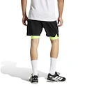 Pantaloni scurți pentru bărbați adidas  Club 2In1 Short Black/Lucid Lemon