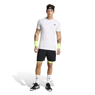 Pantaloni scurți pentru bărbați adidas  Club 2In1 Short Black/Lucid Lemon