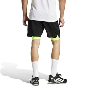 Pantaloni scurți pentru bărbați adidas  Club 2In1 Short Black/Lucid Lemon