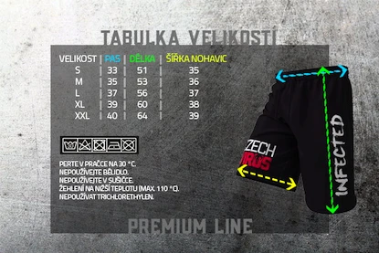 Pantaloni scurți pentru bărbați Czech Virus  black