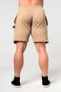 Pantaloni scurți pentru bărbați Nebbia  Gym Sweatshorts GYM BRO Light Brown