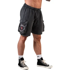 Pantaloni scurți pentru bărbați Nebbia NEBBIA x OLYMPIA Washed Loose Fit Cargo Shorts LEGACY 787 black