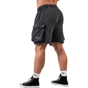 Pantaloni scurți pentru bărbați Nebbia NEBBIA x OLYMPIA Washed Loose Fit Cargo Shorts LEGACY 787 black
