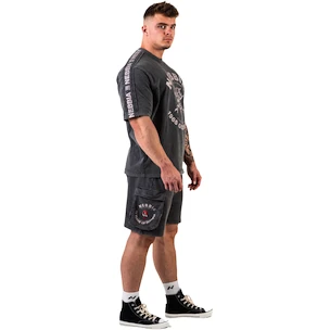 Pantaloni scurți pentru bărbați Nebbia NEBBIA x OLYMPIA Washed Loose Fit Cargo Shorts LEGACY 787 black
