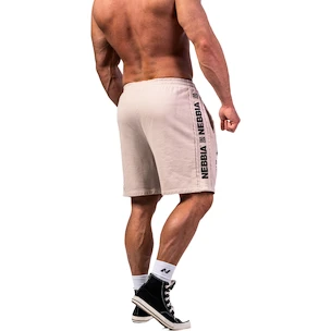 Pantaloni scurți pentru bărbați Nebbia NEBBIA x OLYMPIA Washed Sweat Shorts LEGEND 786 light grey XL