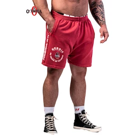 Pantaloni scurți pentru bărbați Nebbia NEBBIA x OLYMPIA Washed Sweat Shorts LEGEND 786 red