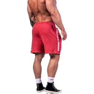 Pantaloni scurți pentru bărbați Nebbia NEBBIA x OLYMPIA Washed Sweat Shorts LEGEND 786 red