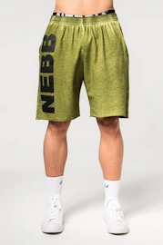 Pantaloni scurți pentru bărbați Nebbia Washed-off Gym Sweatshorts NO BS 367 Light Green