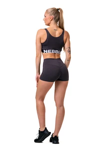 Pantaloni scurți pentru femei Nebbia Hero Classic short high waist marron XS