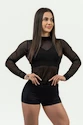 Pantaloni scurți pentru femei Nebbia Intense Women's Compression High Waist Shorts Leg Day 832 Black M