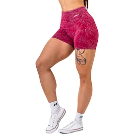 Pantaloni scurți pentru femei Nebbia NEBBIA x OLYMPIA Washed High Waisted Leggings Shorts HERITAGE 780 red