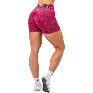 Pantaloni scurți pentru femei Nebbia NEBBIA x OLYMPIA Washed High Waisted Leggings Shorts HERITAGE 780 red