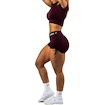 Pantaloni scurți pentru femei Nebbia STRONG BEAUTY Lace-Up Sculpting Shorts OWN YOUR POWER 429 dark red