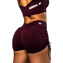 Pantaloni scurți pentru femei Nebbia STRONG BEAUTY Lace-Up Sculpting Shorts OWN YOUR POWER 429 dark red
