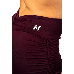 Pantaloni scurți pentru femei Nebbia STRONG BEAUTY Lace-Up Sculpting Shorts OWN YOUR POWER 429 dark red