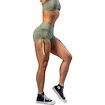Pantaloni scurți pentru femei Nebbia STRONG BEAUTY Lace-Up Sculpting Shorts OWN YOUR POWER 429 light green