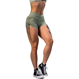 Pantaloni scurți pentru femei Nebbia STRONG BEAUTY Lace-Up Sculpting Shorts OWN YOUR POWER 429 light green