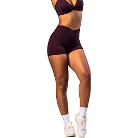 Pantaloni scurți pentru femei Nebbia STRONG BEAUTY V-shaping Belt Shorts 428 dark red